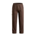 thumbnail image 3 of Men's Sweatpants Elastic Waist Side Hand Pockets Multi Side Patch Pockets Loose Wide‑Leg Straight‑Hem Soft Trousers for Casual Outdoor‑Focused Daily Activities Brown 3XL, 3 of 7