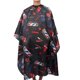 thumbnail image 3 of Fashionable Barber Shop Hairdressing Cape Hair Cutting Apron Hair Beauty Tool 160x140cm (Black), 3 of 5