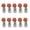 L-Red, variant on 10pc Dashboard Center Console Mount Decoration Glow Small Figurines Decors Miniature Potted Flowers Ornament