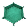 thumbnail image 1 of Dice Tray Folding Dice Rolling Tray with PU Outer Velvet Lining Holder Storage Box for, 1 of 8