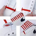 thumbnail image 3 of Cordones sin cordones para niños y adultos - Cordones elásticos para zapatillas - Cordones planos de silicona para zapatillas de running, 3 of 5