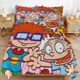 thumbnail image 6 of Rugrats Bedding Sets Comfort 3 Pieces Bedding Set 1 Duvet Cover + 2 Pillowcase Decorative Bedding 79"x90", 6 of 8