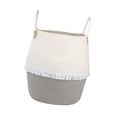 thumbnail image 4 of Cesta para la ropa sucia, cesta para juguetes de bebé, cesta de almacenamiento de algodón plegable, cesta grande Gris, 4 of 9