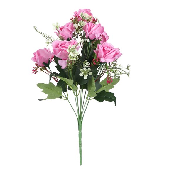 And  Artificial Rose, Artificial Bouquet, For Weddings Gardens Centers Peach