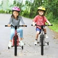 thumbnail image 4 of Costway 18-Inch Kid's Bike for 4-8 Years Old with Adjustable Saddle & Anti-slip Handlebar Silver, 4 of 10
