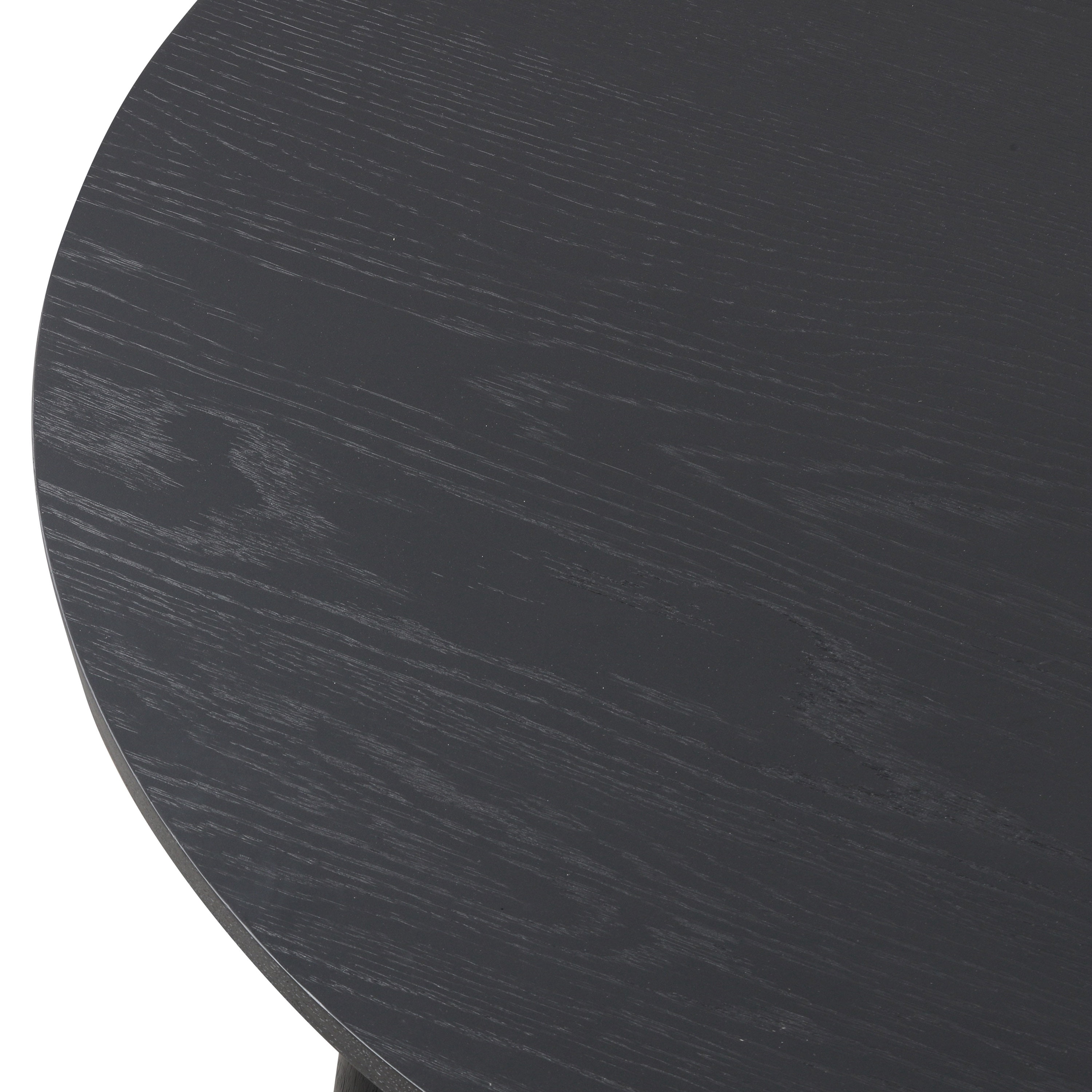 Furniture of America Rusenta Solid Wood 42-inch Round Dining Table, Black
