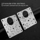thumbnail image 2 of 10pcs Cabinet Hinge Repair Plate Kit With Holes Flat Fixing Brackets - WEI KE, 2 of 5