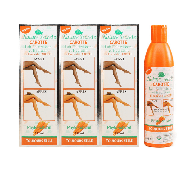 (Pack of 3) NATURE SECRET CAROTTE LIGHTENING MOISTURIZING BODY LOTION