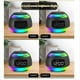 thumbnail image 1 of Reloj Despertador Portátil con Luz LED RGB, Receptor de Radio con Luz Colorida, Altavoz Inalámbrico Bluetooth con Doble Alarma y Función de Repetición, B, 1 of 5