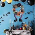 thumbnail image 4 of Spooky Halloween Wreaths & Decorations, Witch Hat & Legs Wreaths Front Door Fireplace Decoration Indoor/Outdoor, 4 of 5