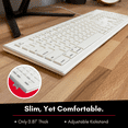 thumbnail image 7 of Macally 104 Key USB A Wired Keyboard W/ Apple 15 Shortcut Keys and 3 Button Optical Soft Click Mouse Combo for Mac Windows PC & Chromebook White, 7 of 7