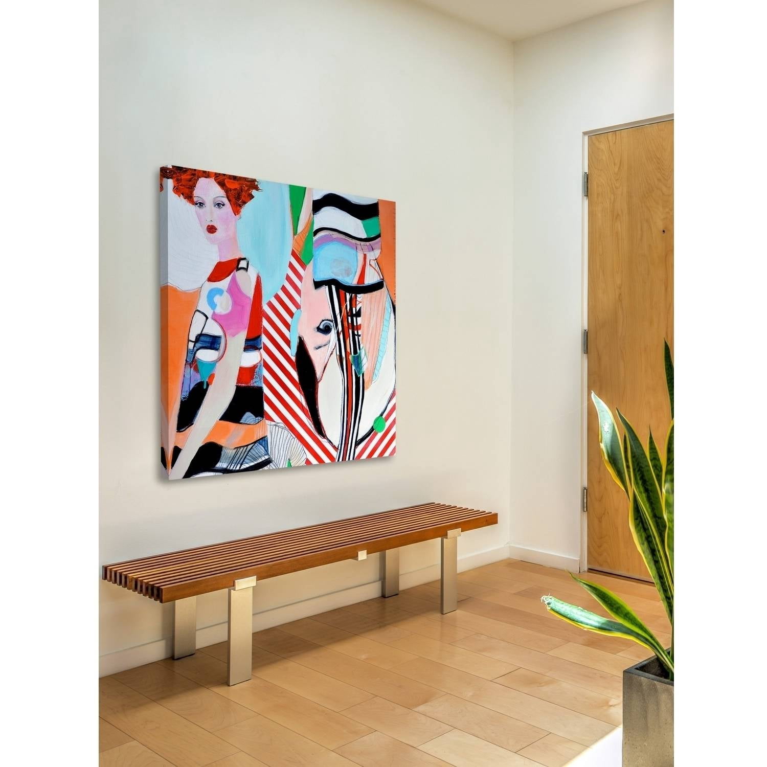 Antipode Painting Print on Wrapped Canvas