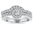 thumbnail image 1 of 1ct Diamond Engagement Matching Wedding Ring Set 14K White Gold, 1 of 4