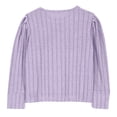 thumbnail image 7 of Yourumao Girls Ribbed Knit Tops for 5-14 Years Cute Puffed Long Sleeve Shirts Stretch Long Sleeve Blouses Solid Spring Tees, 7 of 7