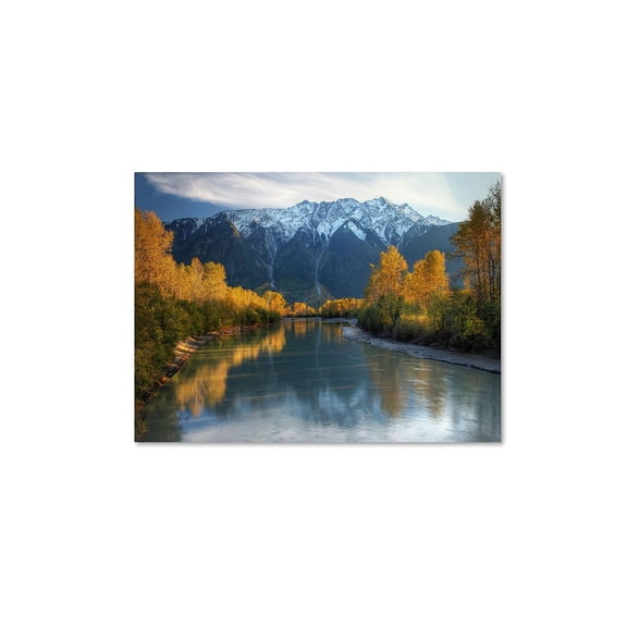 Trademark Fine Art 'Autumn River' 30" x 47" Canvas Art (PL0009-C3047GG)