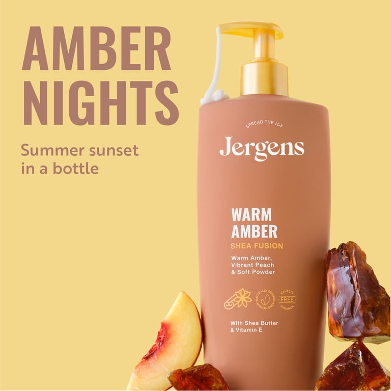 Jergens Shea Fusion Warm Amber Body Lotion, 14 fl oz photo 5
