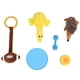 thumbnail image 1 of Juego de 6 uds de juguetes para masticar para perros, juguetes de peluche resistentes a mordeduras Molar para perros, juguetes interactivos chillones para mascotas, suministros para perros, 1 of 8