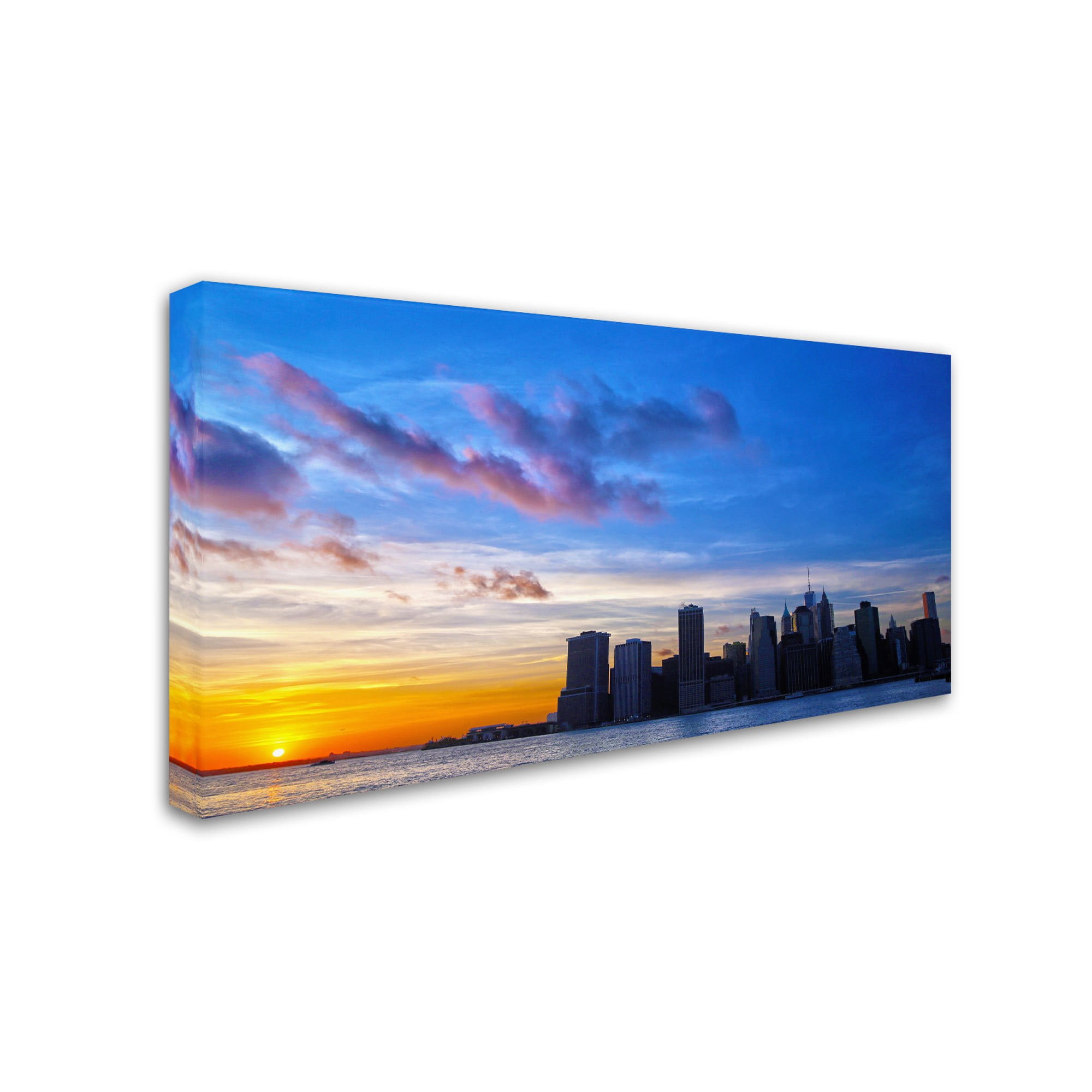 Trademark Fine Art "NYC Sunset" Canvas Art by CATeyes