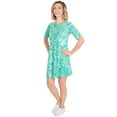thumbnail image 3 of Ruby Rd. Women's Plus-Size Leaf Sketch Print Dress Size 2X Mint Multi, 3 of 7