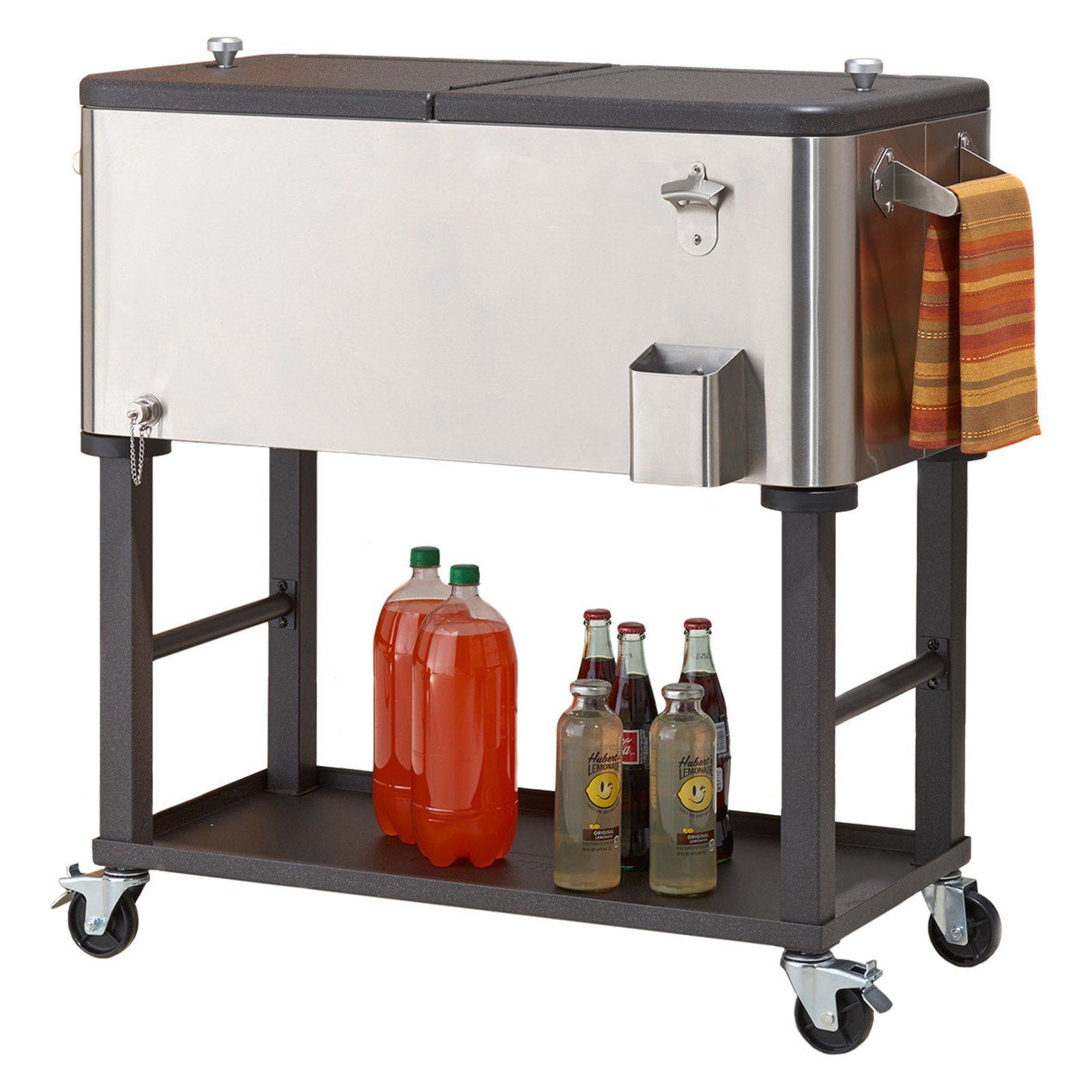 TRINITY 80 Quart Stainless Steel Cooler Detachable Tub