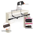 thumbnail image 6 of DZORUN Pull Up Bar for Doorway Upper Body Doorframe Chin-Up Bar Core Fitness Workout Strength Equipment Indoor Adjustable Trainer for Home Gym(Black), 6 of 7