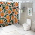 thumbnail image 7 of Creowell Peach Shower Curtain, Vibrant Cute Fruit Waterproof Shower Curtains for Bathroom, Cartoon Home Decorative Fabric Bath Curtain, Bathroom Accessories, Orange Pink 36x72, 7 of 7