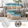 thumbnail image 6 of Pack of 2 Outdoor Pillow Covers 26x26 Inch Waterproof Summer Beach Blue Throw Pillow Covers,Decorative Couch Pillow Shams Protectors Life Is Better at The Beach Patio Pillowcases Cushion Covers, 6 of 8