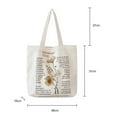 thumbnail image 3 of Bolso de hombro de moda Baoblaze Lona Reutilizable Capacidad 40x10x35cm, 3 of 8