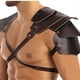 thumbnail image 3 of Accesorio de disfraz de hombrera medieval Steampunk para hombre hombro medieval Marrón, 3 of 8