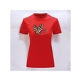 thumbnail image 1 of Playera Blusa Con Estampado De Corazon My Kernel Animal Print Ropa Para Mujer Color Rojo Talla Mediana Marca Emil SaEs, 1 of 4