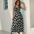 thumbnail image 2 of Leopard Print Pattern Art Sleeveless Dress Women's Summer Suit Dresses for Women 2025 Luxury Party Dress, 2 of 7
