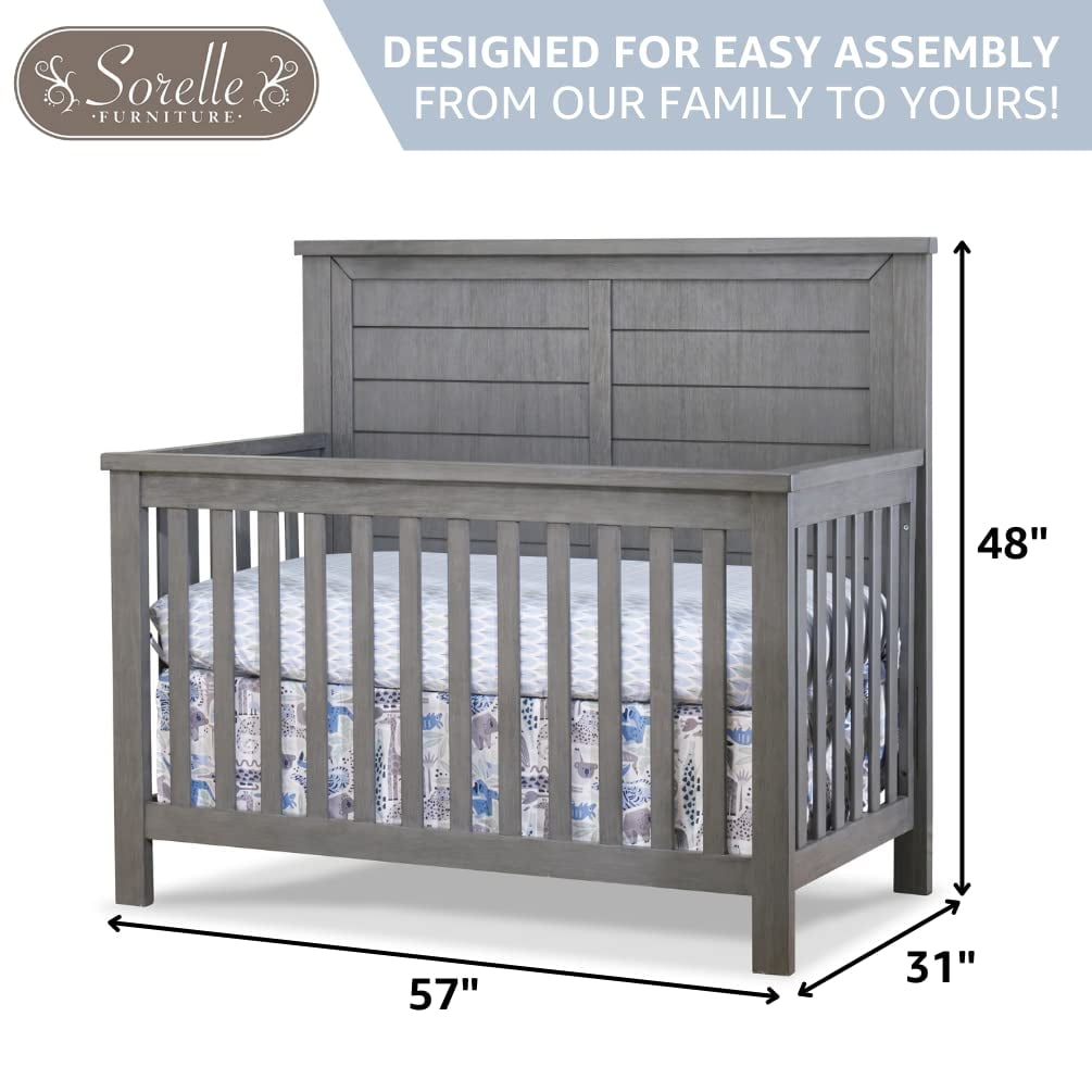 Sorelle Furniture  57 x 31 x 48 in. Westley Crib, Chocolate Bisque