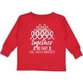 thumbnail image 3 of Inktastic Together, We Fight Lung Cancer Awareness Boys or Girls Long Sleeve Toddler T-Shirt, 3 of 5