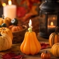 thumbnail image 6 of Racsoh Pumpkin Aromatherapy Candle Set, Handmade Scented Soy Wax Ornament, Macaron Color Fall Decor, for Thanksgiving Halloween Home Party Decor (2 Pcs, Orange), 6 of 8