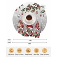 thumbnail image 6 of 13 Inch Round Placemats Set of 4, Grey Gnomes Christmas Non Slip Heat Insulation PP Table Mats, Xmas Ball Gifts Snowflake Washable Place Mats for Kitchen Dining Party Table Decor, 6 of 7