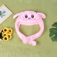 thumbnail image 2 of Animal Hat with Ears Moving Jumping Pop Up Beating Hat Plush Holiday Cosplay Dress Up Funny Gift for Kids(Light Up Pink Rabbit), 2 of 7