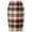 Brown#184, variant on Wowcloth Autumn and Winter High Waisted Slit Bodycon Knee Length Midi Skirt,Women's Pencil Skirt Plaid Skirt