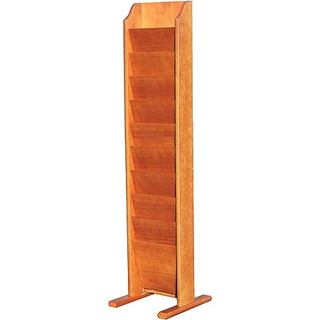 Wood Literature Display, Oak