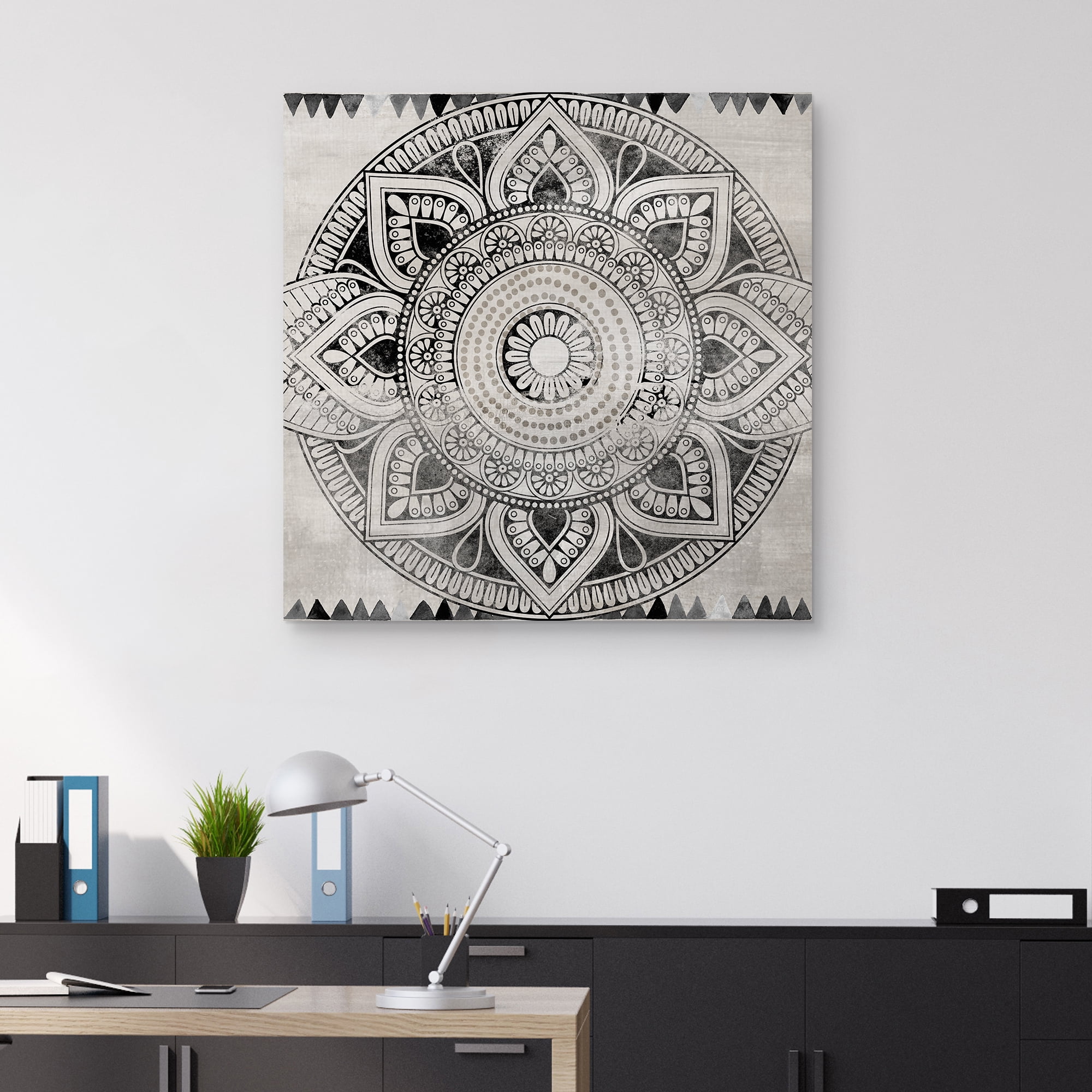 Masterpiece Art Gallery Ethnic Tile Abstract Canvas Art Print, 35" x 35", by Nikki Chu