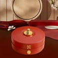 thumbnail image 6 of Esquirla Divided Serving Tray Snackle Tray Appetizer Service Tray Snack Platters Serving Bowl for Chinese New Year, Dried Fruits, Nuts H17cm Cat Lid, 6 of 8