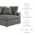 thumbnail image 2 of Modway Commix 7-Piece Down Filled Overstuffed Sectional Sofa in Gray, 2 of 10