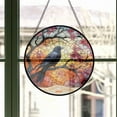 thumbnail image 3 of Crow 72 Stained Glass Suncatcher Ornament, Xmas Hanging Ornament, Mother’S Day Ornament, Valentine Ornament Gift, Celebration Hanging Decor, Keepsake 2025, 3 of 6