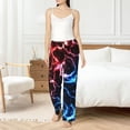 thumbnail image 4 of Honiee Red And Blue Lightning for elegant Women's Lounge Pants and Pajama Pants, crafted for ultimate comfort in your sleepwear essentials-Large, 4 of 6