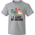 thumbnail image 3 of Inktastic Chicken Farmer I Love My Chickens Youth T-Shirt, 3 of 5