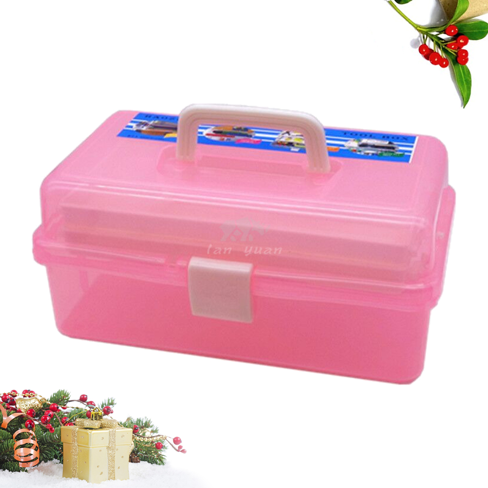 Nail Art Tool Box Manicures Tool Storage Box Plastic Transparent Tool