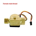 thumbnail image 3 of 1/2" Water Flow Sensor Brass 1.75MPa Hall Sensor Turbine Pulse Flowmeter DC5~18V Used For Water Heaters Water Dispensers ,Durable Build, 3 of 7