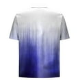 thumbnail image 4 of ZCFZJW Ombre Shirts for Men Lightweight Casual Summer Short Sleeve Button Down Beach Hawaiian T-Shirts Loose Regular Fit Beach Vacation Tees Tops Purple XXL, 4 of 5