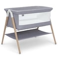 thumbnail image 1 of Simmons Kids Koi by The Bed Moisés con malla transpirable y patas de madera de haya natural, gris paloma, 1 of 5