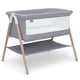 thumbnail image 1 of Simmons Kids Koi by The Bed Moisés con malla transpirable y patas de madera de haya natural, gris paloma, 1 of 5