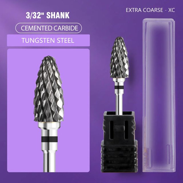 Broca de cerámica de carburo de tungsteno para uñas, fresa giratoria, cortador de uñas, brocas, taladro eléctrico para herramientas de manicura y pedicura